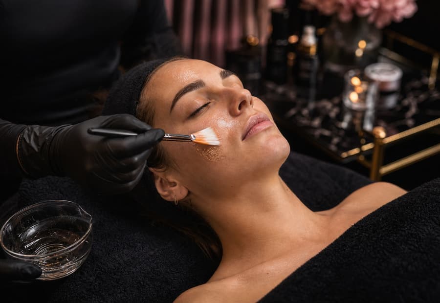 Empire Beauty chemical peel editorial