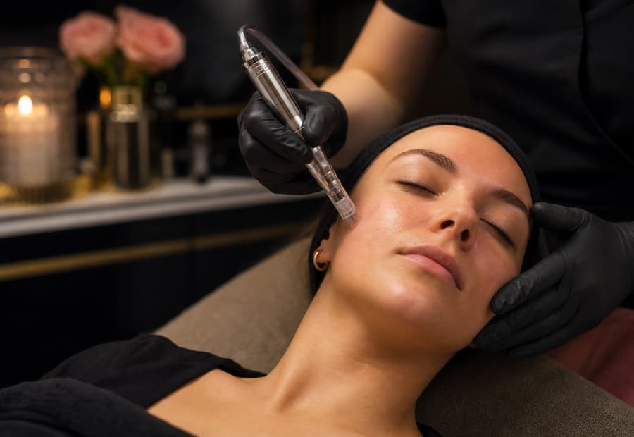 Microneedling editorial photo